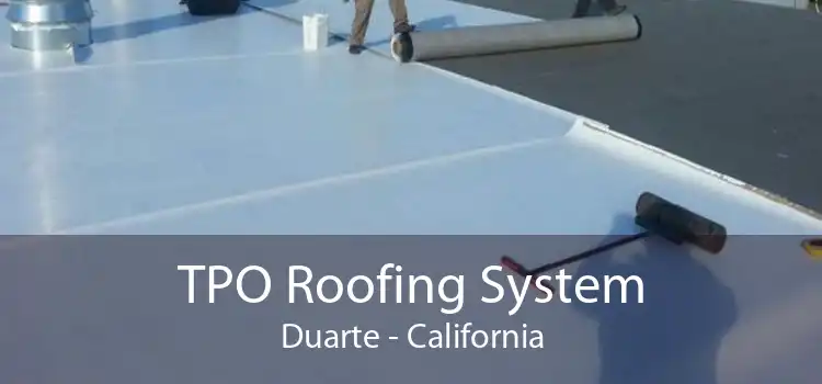 TPO Roofing System Duarte - California